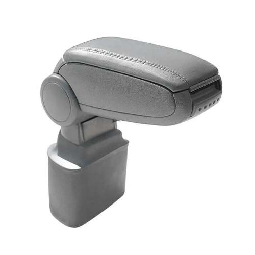 2011-2017 Nissan Juke Gray Center Console Armrest Plastic PU Leather 1Pc