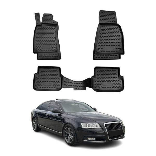 2008-2011 Audi A6 Avant Allroad SD FL Floor Mats Liners Full Set All Weather