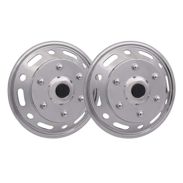 2014-2024 RAM ProMaster 16 Dual Wheel Simulator Hubcaps Steel Front 2Pcs