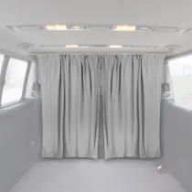 Volkswagen Grand California Cabin Divider Curtain Privacy Curtains Gray 2Pcs Fabric