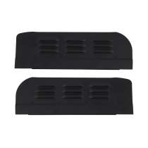 2014-2024 RAM ProMaster Car Ventilation Window Air Vent Black Aluminium 2Pcs