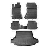 2009-2013 Subaru Forester 2.5 XT Floor Mats & Cargo Liner Full Set All Weather Black