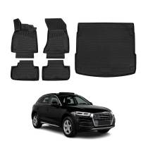 2018-2025 Audi Q5 Floor Mats & Cargo Liner Full Set All Weather Black