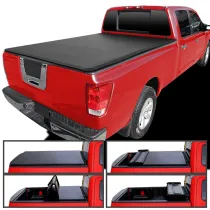 2004-2015 Nissan Titan 6'7 Standard Bed Soft Quad-Fold Tonneau Cover
