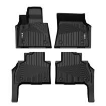 2019-2025 BMW X7 G07 Premium Floor Mats Liners 6 Seats First and Second Row Set Black