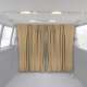 Mercedes Sprinter Cabin Divider Curtain Privacy Curtains Beige 2 Curtains