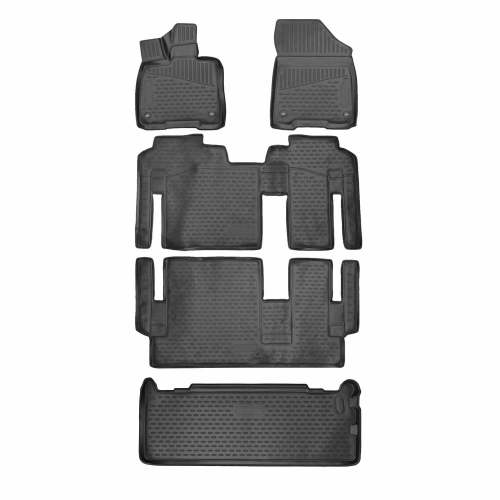 2021-2025 Toyota Sienna 8 Seats Floor Mats & Cargo Liner Full Set Beige