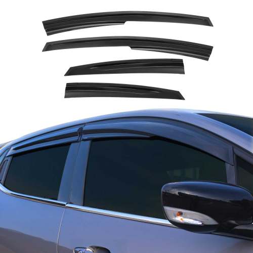 2012-2015 Toyota Prius Window Visor Vent Rain Deflector 4Pcs Smoke