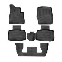 2020-2025 Ford Explorer Floor Mats Liners Full Set All Weather 6 Seats Black