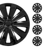 Nevada Hub Caps Wheel Cover 16 Black Full Set 4 pcs.
