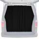 Chevrolet Express Trunk Tailgate Curtains Black 2 Privacy Curtains