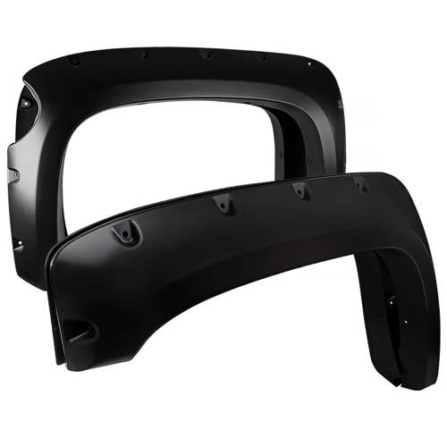 2007-2013 Chevy Silverado 1500 69.3 Fleetside Black Smooth Fender Flares