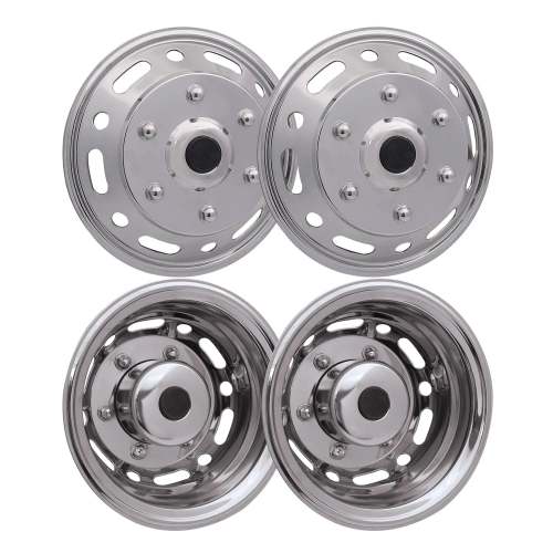 2014-2018 Mercedes Sprinter W906 16 Dual Wheel Simulator Hubcaps Steel 4Pcs