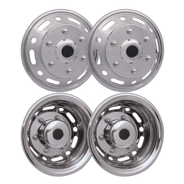 2014-2018 Mercedes Sprinter W906 16 Dual Wheel Simulator Hubcaps Steel 4Pcs