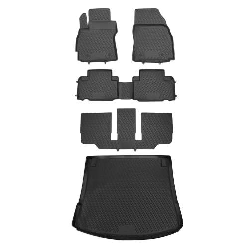 2012-2015 Mazda 5 Floor Mats & Cargo Liner Full Set Black