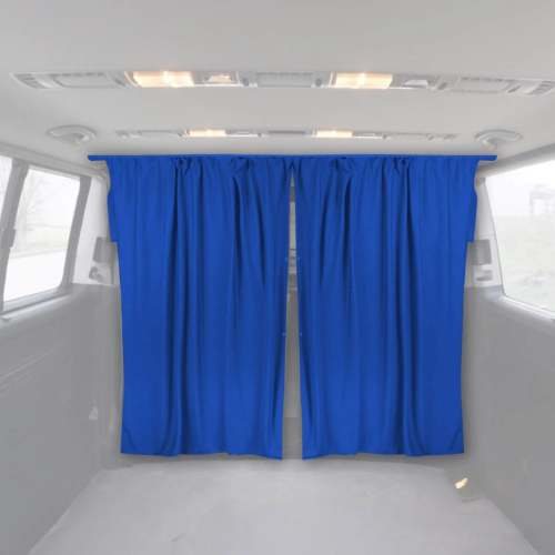 79 x 71 Van Cab Divider Cabin Curtain Campervan Kit Dark Blue