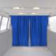 79 x 71 Van Cab Divider Cabin Curtain Campervan Kit Dark Blue