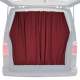 GMC Savana Trunk Tailgate Curtains Red 2 Privacy Curtains