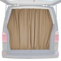 Chevrolet Express Trunk Tailgate Curtains Beige 2 Privacy Curtains