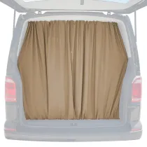 Chevrolet Express Trunk Tailgate Curtains Beige 2 Privacy Curtains