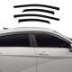2021-2025 Hyundai Elantra Window Visor Vent Rain Deflector 4Pcs Smoke