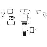 1997-2001 Audi A6 C5 All Models 4B Carbon Look Dashboard Console Trim Kit