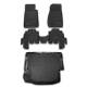 2007-2013 Jeep Wrangler Floor Mats & Cargo Liner Full Set All Weather 4 Door Black