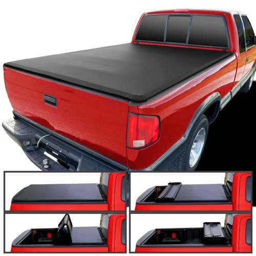 1994-2003 Chevy S10 GMC S15/Sonoma 72 Short Bed Soft Quad-Fold Tonneau Cover