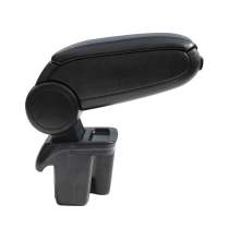 2015-2018 Ford Focus Black Center Console Armrest Plastic PU Leather 1Pc
