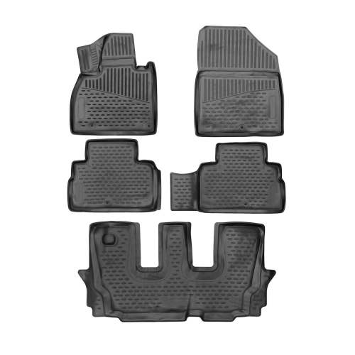 2020-2025 Hyundai Palisade Floor Mats Liners Full Set All Weather Black