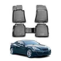 2015-2016 Hyundai Genesis Floor Mats Liners Full Set All Weather Black