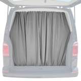 Ford Transit Trunk Tailgate Curtain Gray 2 Privacy Curtains