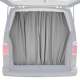 Ford Transit Trunk Tailgate Curtain Gray 2 Privacy Curtains