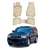 2005-2010 Jeep Grand Cherokee Floor Mats Liners Full Set All Weather Beige