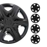 Kansas Hub Caps Wheel Cover 15 Black Full Set 4 pcs.