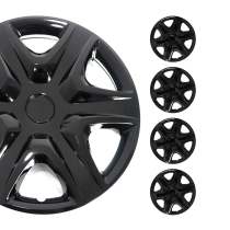 Kansas Hub Caps Wheel Cover 15 Black Full Set 4 pcs.