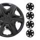 Kansas Hub Caps Wheel Cover 15 Black Full Set 4 pcs.