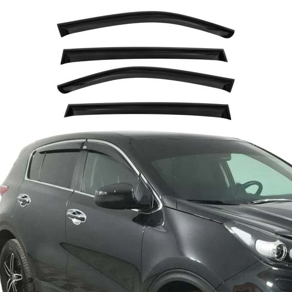 2017-2022 Kia Sportage Window Visor Vent Rain Deflector 4Pcs Smoke