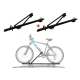 2Pcs Pro Bike Carrier Roof Mount Black Alu Bicycle Rack Cycling Car Truck SUV