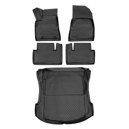 2017-2025 Tesla Model 3 Floor Mats & Cargo Liner Full Set Black