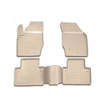 2003-2014 Volvo XC90 Floor Mats Liners Full Set All Weather 5 Seats Beige