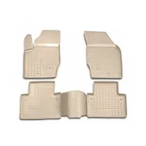 2003-2014 Volvo XC90 Floor Mats Liners Full Set All Weather 5 Seats Beige