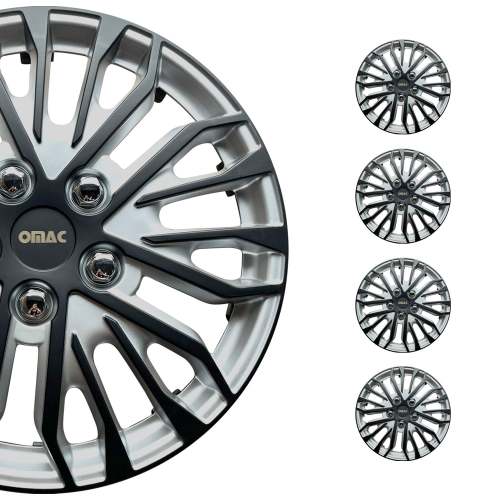 16 Wheel Covers for Ford Transit 150 250 350 2015-2025 Silver Matt Black 4x