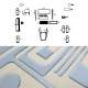 1998-2003 VW Golf Mk4 Aluminium Look Dashboard Console Trim Kit 21Pcs