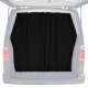 Mercedes Sprinter Trunk Tailgate Curtain Black 2 Privacy Curtains