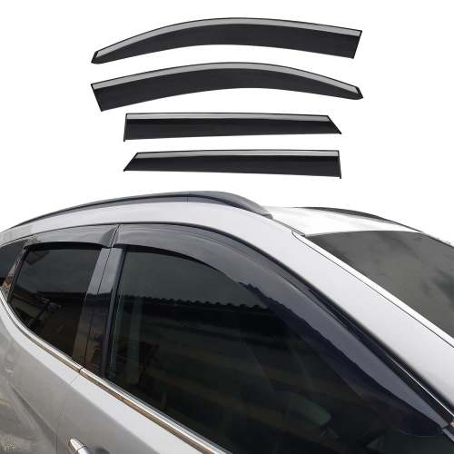 2016-2021 Hyundai Tucson Window Visor Vent Rain Deflector 4Pcs Smoke