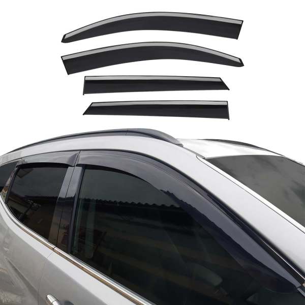 2016-2021 Hyundai Tucson Window Visor Vent Rain Deflector 4Pcs Smoke