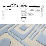2006-2010 VW Passat B6 Aluminium Look Dashboard Console Trim Kit 21Pcs