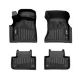 2018-2025 Audi Q5 Premium Floor Mats Liners First and Second Row Set Black