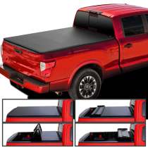 2017-2024 Nissan Titan 6'7 Truck Bed Soft Quad-Fold Tonneau Cover